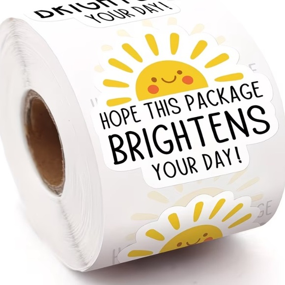 Other - *Buy Now* I Hope This Brightens Your Day Sticker Roll- 500 Count